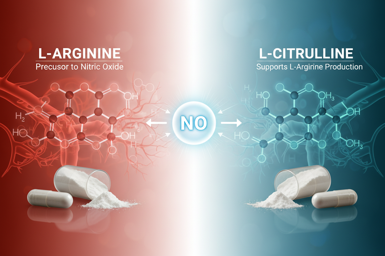 L-Arginine vs L-Citrulline: Which Works Better for Nitric Oxide?
