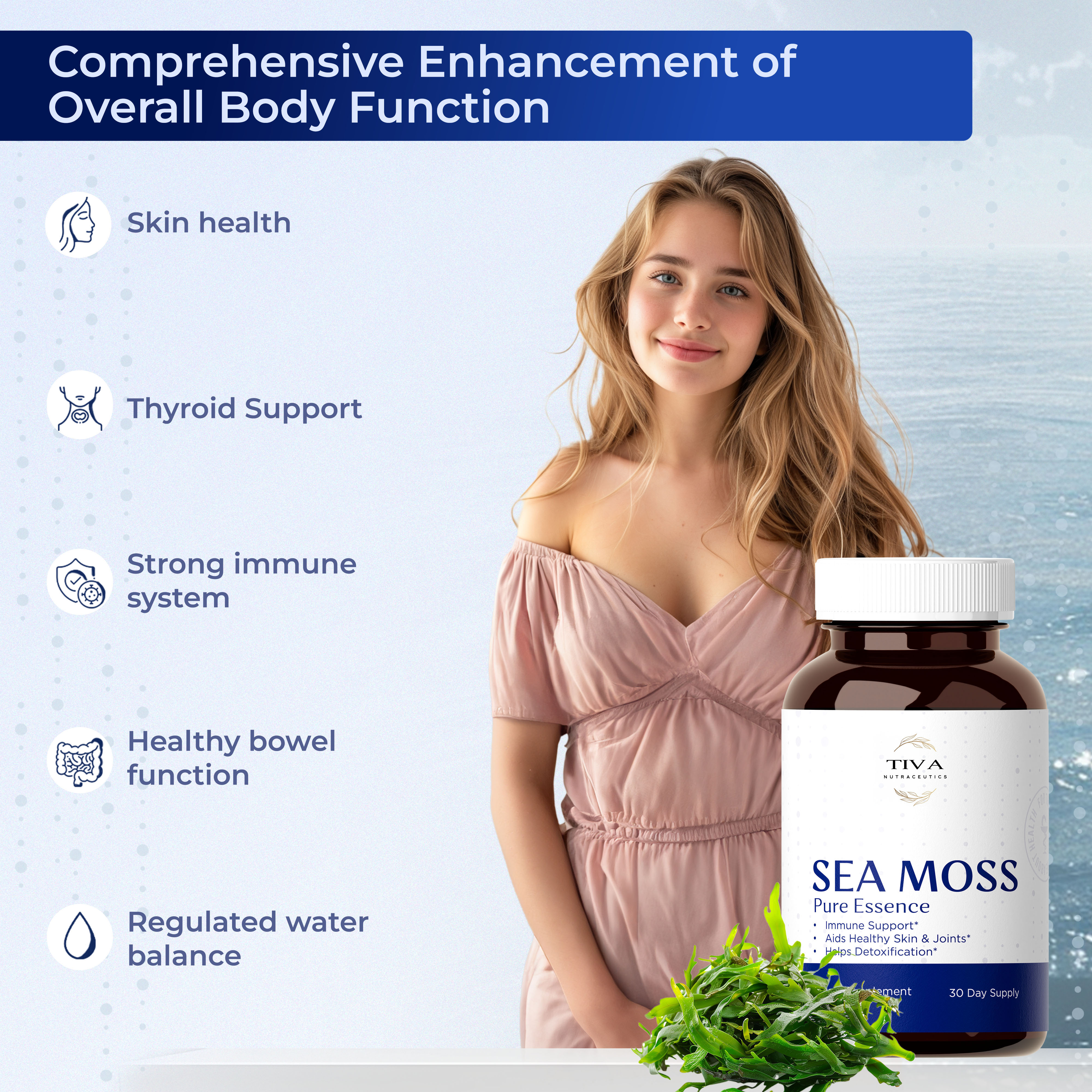 Sea Moss 60 capsules for active and balanced lifestyle
