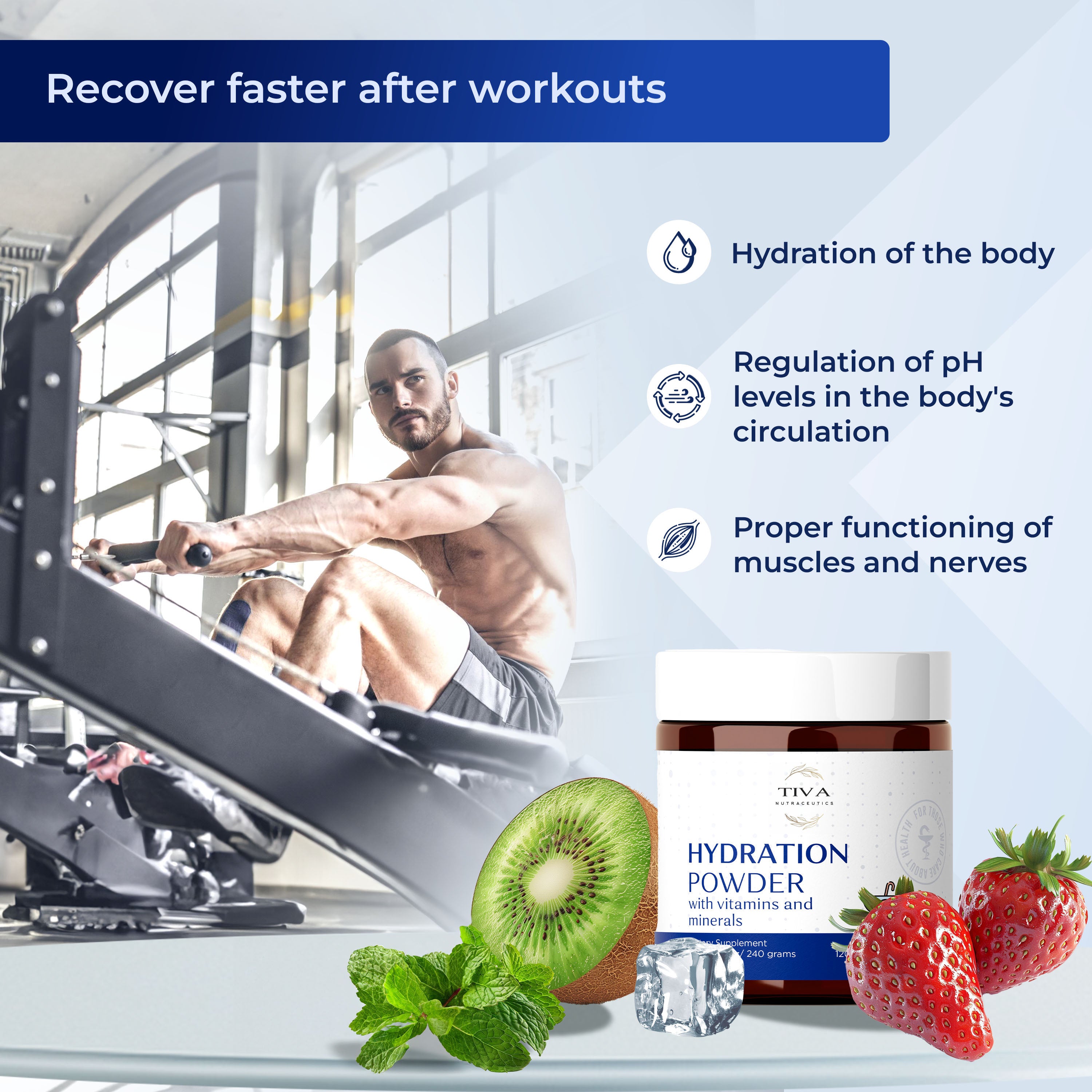 Editing Hydration Powder 240g Fruit Punch for active lifestyle
